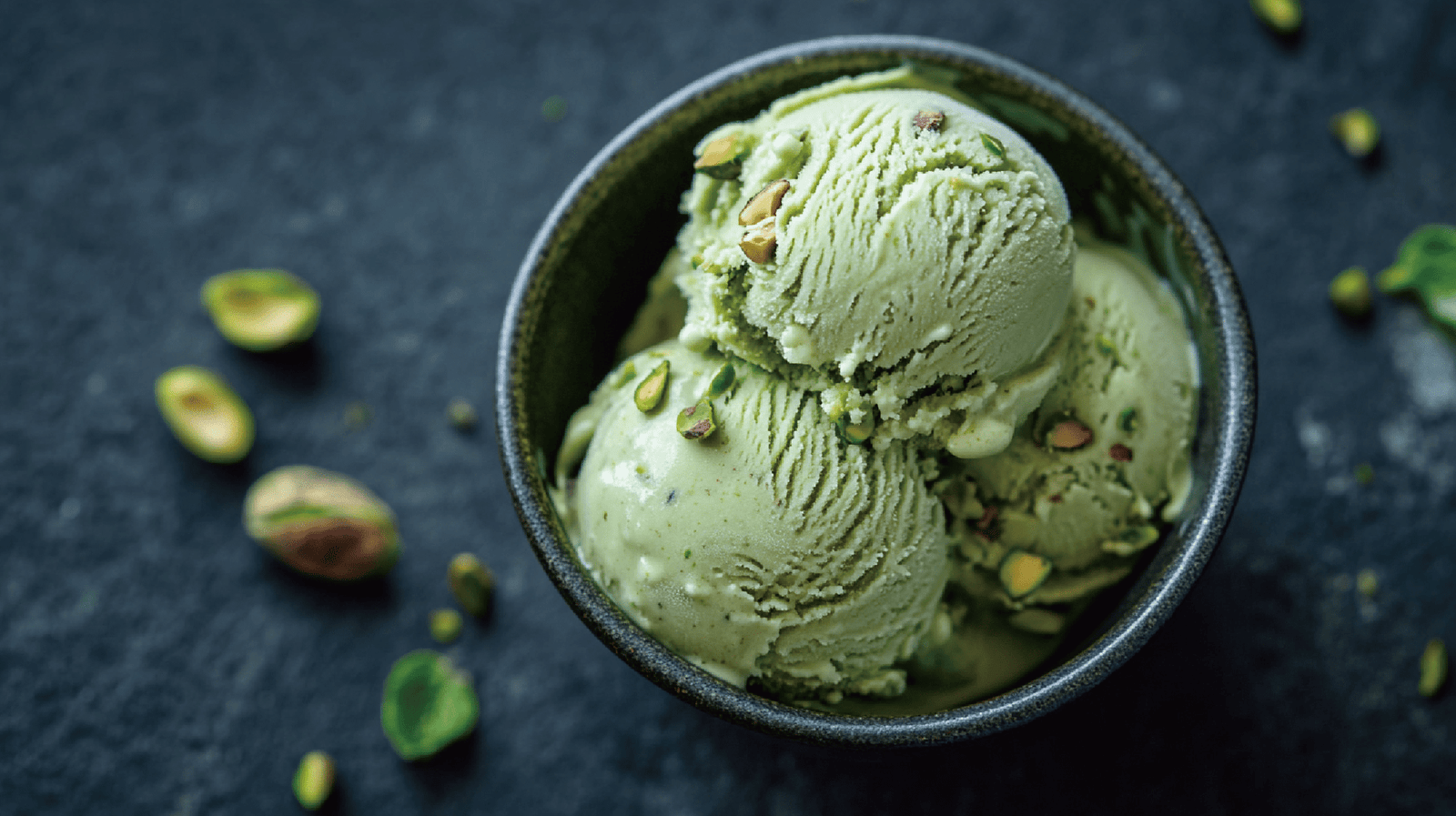 Natural Pistachio Ice Cream - BRIOBITE