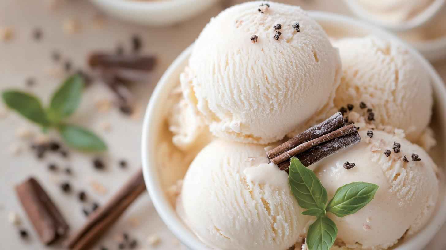 Vanilla Ice Cream (No-Egg) - BRIOBITE