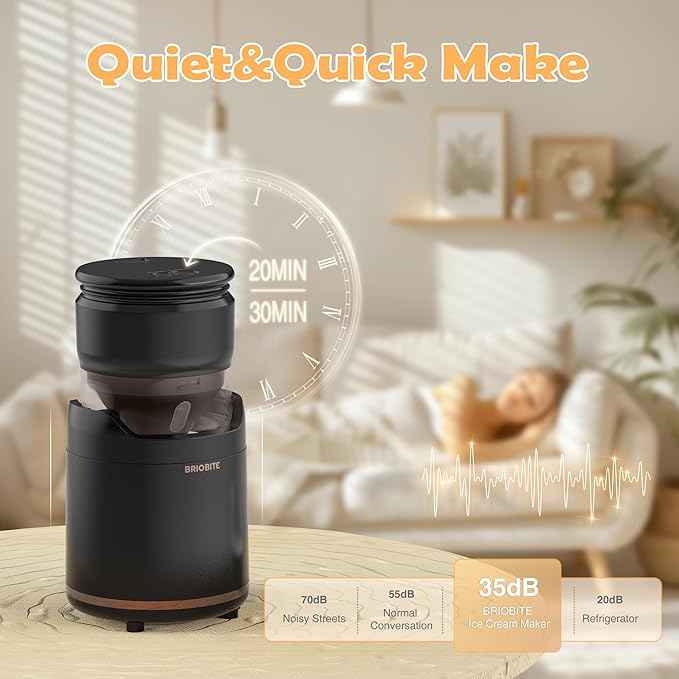 Briobite BL500 Black Ice Cream Maker - BRIOBITE