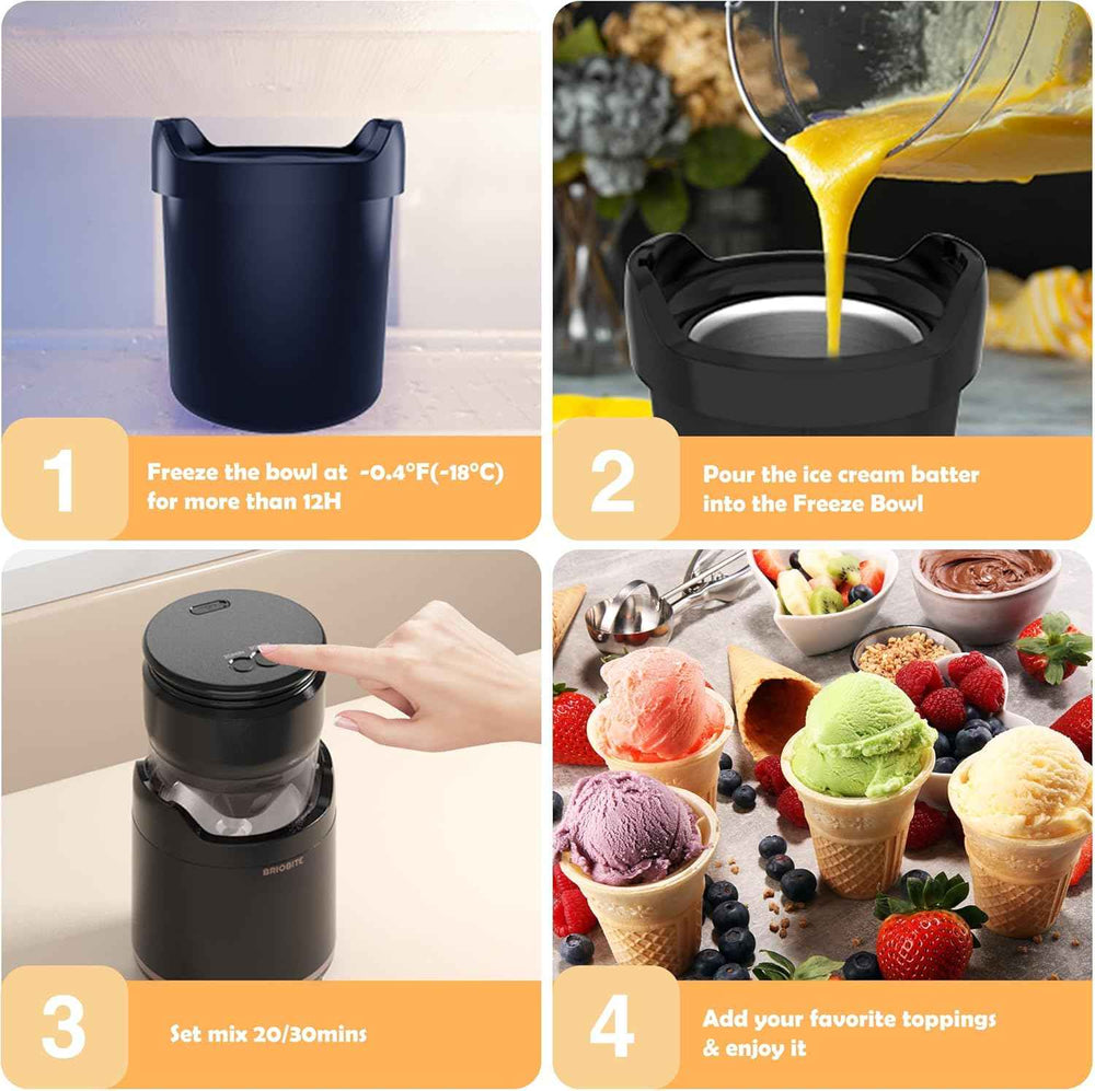 Briobite BL500 Black Ice Cream Maker - BRIOBITE