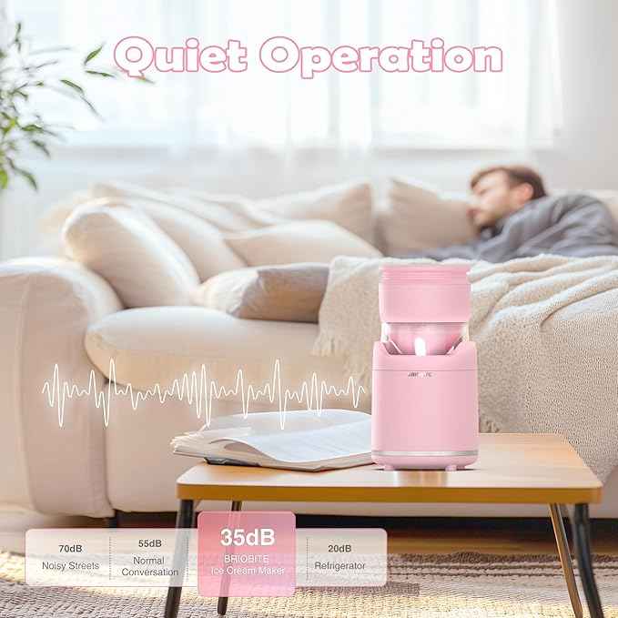 Briobite BL500 Pink Ice Cream Maker - BRIOBITE