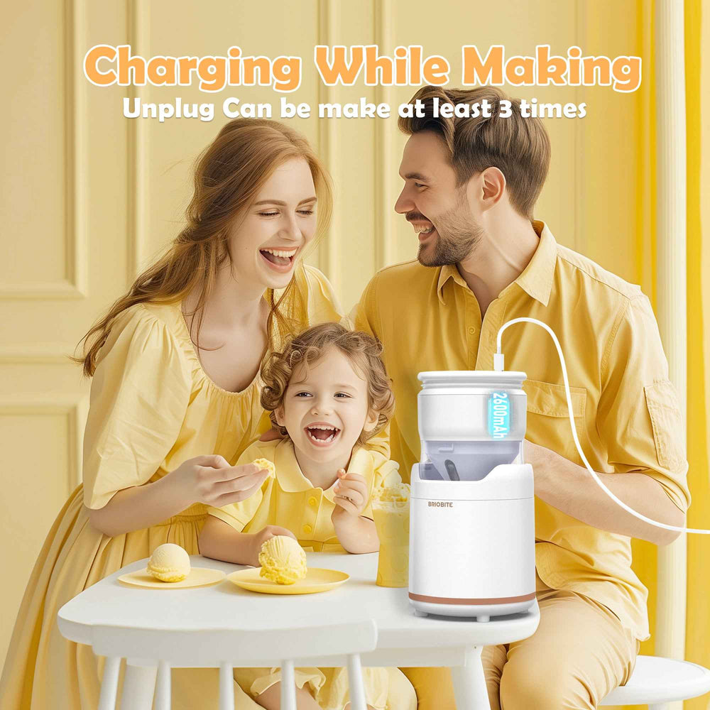 Briobite BL500 White Ice Cream Maker - BRIOBITE