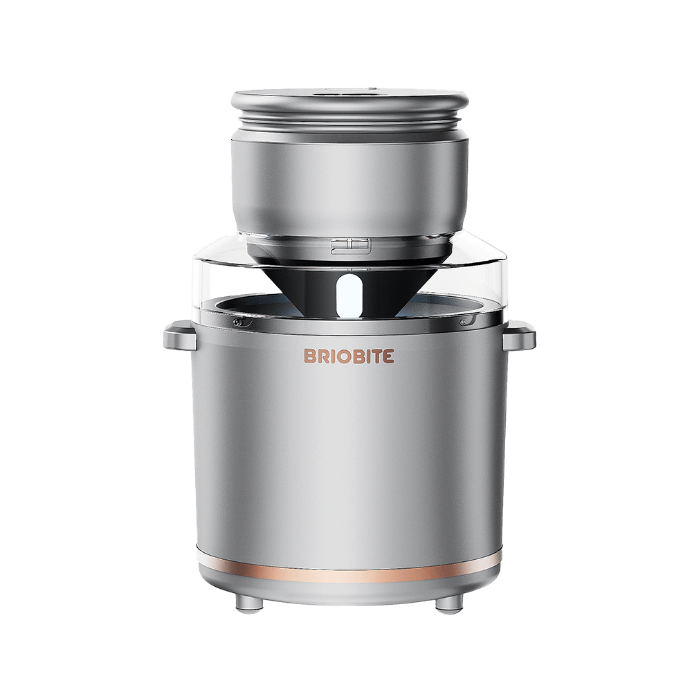 Briobite Dolce1000 Silver Ice Cream Maker - BRIOBITE