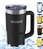 Briobite Freeze & Insulated Beer Mug Black - BRIOBITE