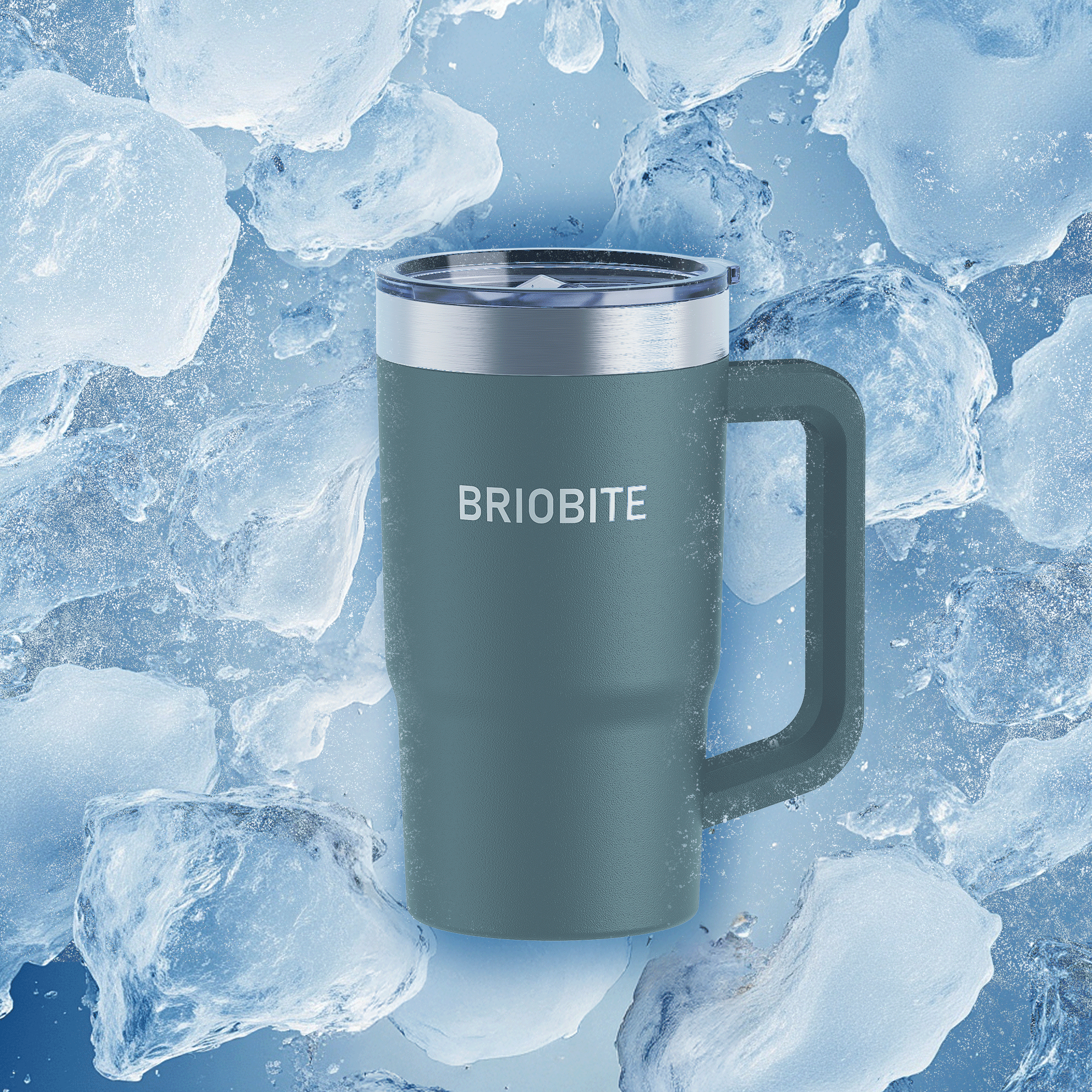 Briobite Freeze & Insulated Beer Mug Green - BRIOBITE