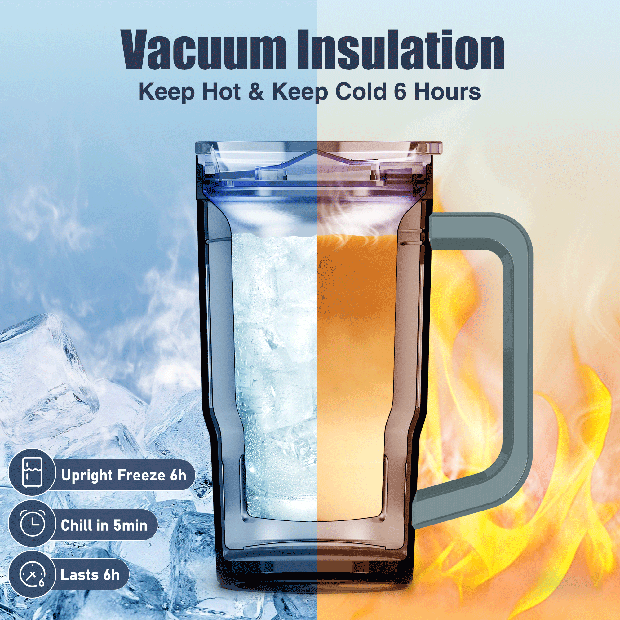 Briobite Freeze & Insulated Beer Mug Green - BRIOBITE